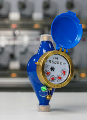 Watermeter mechanical metal up to 99999 cubic meters